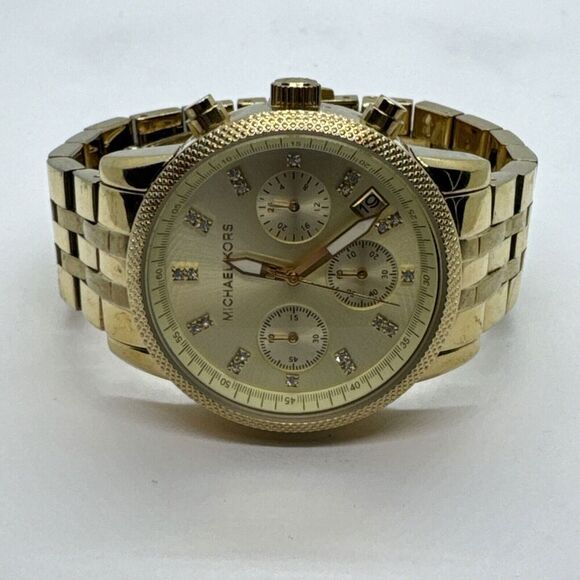 Michael Kors Ritz MK5676 Women\'s Gold Stainless Steel Analog Dial Watch JNA247
